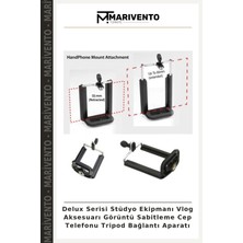 Delux Serisi Stüdyo Ekipmanı Vlog Aksesuarı Görüntü Sabitleme Cep Telefonu Tripod Bağlantı Aparatı