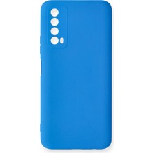 TeknoKapsül Huawei P Smart 2021 Kılıf Nano Içi Kadife Silikon - Mavi