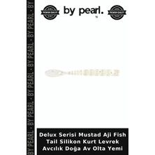Delux Serisi Mustad Aji Fish Tail Silikon Kurt Levrek Avcılık Doğa Av Olta Yemi