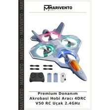 Premium Donanım Akrobasi Hobi Aracı 4drc V50 Rc Uçak 2.4ghz