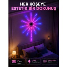 Royaleks Ers Telefon Kontrollü Rgb Fireworks LED Işık Çok Renkli Dekoratif Duvar Lambası