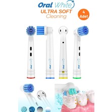 Happy Trend White Ultra Soft Cleaning Yedek Diş Fırçası Başlığı, 4'lü Paket
