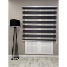 Happy Trend Stor Geniş Plise Güneşlik Perde, Antrasit Gri, 130 x 200