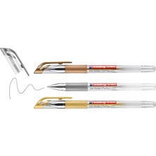 Happy Trend 2185 Jel Roller - Altın, Gümüş, Bakır (Metalik) - 3 Kalem - 0,7 mm