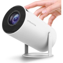 Akıllı Mini Projektör Otomatik Keystone Düzeltme 720 P Hd Destek 4 K 250 Ansı 2.4g/5g Wifi Bt 5.0 130 Inç Ekran 180 Derece Projeksiyon Açısı Taşınabilir Ev ve Açık Video Projektör PJ200