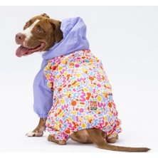 Happy Trend Marsala Polarlı Su Geçirmez Orta-Büyük Irk Köpek Yağmurluk Tulum (4xl)