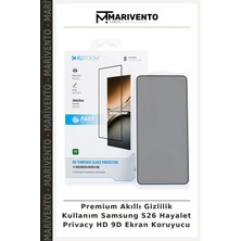Premium Akıllı Gizlilik Kullanım Samsung S26 Hayalet Privacy Hd 9d Ekran Koruyucu
