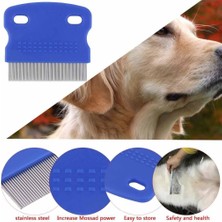 Happy Trend Kedi Köpek Bit Pire Tarağı Mavi