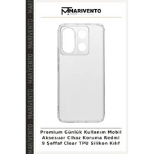 Premium Günlük Kullanım Mobil Aksesuar Cihaz Koruma Redmi 9 Şeffaf Clear Tpu Silikon Kılıf