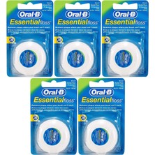 Happy Trend Essential Floss Naneli ve Mumlu Diş Ipi 50 M x 5 Adet