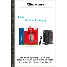Premium Oyuncağı Oyun Aleti Masa Üstü Coteci Nintendo Switch 2 Joy-Con Şarj Ünitesi ve Standı