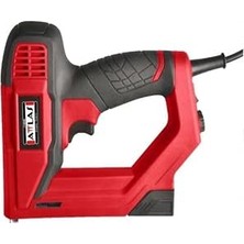 Happy Trend ATET1060 Elektrikli Zımba ve Çivi Tabancası, Profesyonel Type 53/f, 8-16MM, Kırmızı-Siyah, 100 Zımba ve 80 Çivi Kapasiteli
