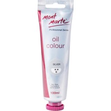 Happy Trend Marte Yağlı Boya Premium, 3,4 Us Fl.oz (100ML) Tüp, Gümüş, Ağır Vücut Boyası, Sanatçı Kalitesi, Iyi Kaplama, Mükemmel Renklendirme Mukavemeti, Tuval Boyama Için Ideal