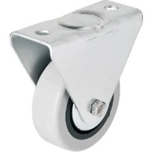 Royaleks Ers 106 - 50 mm Sabit Kapaklı Gri Pvc Teker
