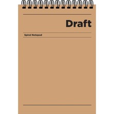 Color A4 Çizgili Bloknot Draft - Kahverengi