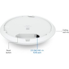 Ubiquiti Ubıquıtı U7-Pro 2.4/5/6ghz Wıfı7 802.11BE 6 Spatıal Stream 2x2 Mu-Mımo 7.3mbps Tavan Tipi Access Poınt(Adaptörsüz) Nxrlvng