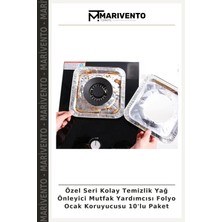 Özel Seri Kolay Temizlik Yağ Önleyici Mutfak Yardımcısı Folyo Ocak Koruyucusu 10'lu Paket