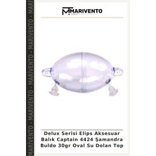 Delux Serisi Elips Aksesuar Balık Captain 4424 Şamandra Buldo 30GR Oval Su Dolan Top