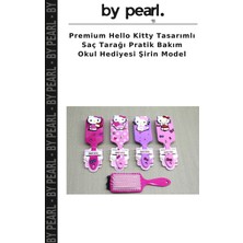 Premium Hello Kitty Tasarımlı Saç Tarağı Pratik Bakım Okul Hediyesi Şirin Model