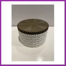 Bezos 3D Baskı 3lü Geometrik Desenli Kavanoz Seti Ahşap Görünümlü Kapaklı Dekoratif Mutfak Saklama Kabı 6-10-15 cm BEZ10
