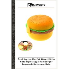Özel Üretim Mutfak Gereci Şirin Kutu Ilginç Eşya Hamburger Tasarımlı Beslenme Kabı