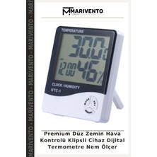 Premium Düz Zemin Hava Kontrolü Klipsli Cihaz Dijital Termometre Nem Ölçer