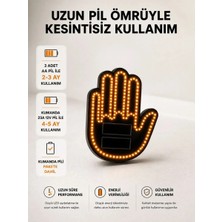 Royaleks Ers Pilli LED Işık Araç Camı Için Uzaktan Kumandalı El Simgesi