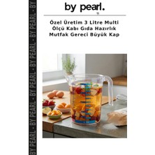 Özel Üretim 3 Litre Multi Ölçü Kabı Gıda Hazırlık Mutfak Gereci Büyük Kap