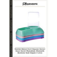 Günlük Bakım Evcil Hayvan Gereci Uzun Süreli Mamakabı Otomatik Besleme Kedi Köpek 3 Litre