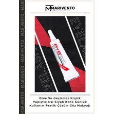 Glue Su Geçirmez Kirpik Yapıştırıcısı Siyah Renk Günlük Kullanım Pratik Çözüm Göz Makyajı