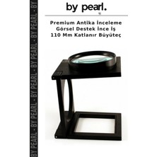 Premium Antika Inceleme Görsel Destek Ince Iş 110 mm Katlanır Büyüteç