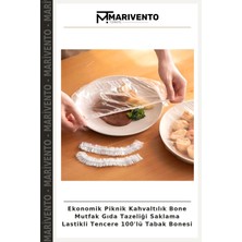 Ekonomik Piknik Kahvaltılık Bone Mutfak Gıda Tazeliği Saklama Lastikli Tencere 100'LÜ Tabak Bonesi