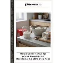 Delux Serisi Hamur Işi Yemek Hazırlığı Sos Hazırlama 0,5 Litre Ölçü Kabı
