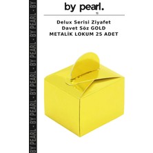 Delux Serisi Ziyafet Davet Söz Gold Metalik Lokum 25 Adet