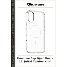 Premium Cep Öğe iPhone 17 Şeffaf Telefon Kılıfı