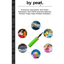 Premium Taşınabilir Set Salon Çalışması Çift Yönlü Şişirme Aparatı Fitness Yoga Topu Pilates Pompası
