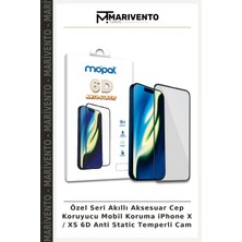 Özel Seri Akıllı Aksesuar Cep Koruyucu Mobil Koruma iPhone x / Xs 6d Anti Static Temperli Cam