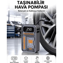 Astraltech Ers 6000MAH Bataryalı LED Ekranlı Akıllı Hava Kompresörü