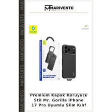 Premium Kapak Koruyucu Stil Mr. Gorilla iPhone 17 Pro Uyumlu Slim Kılıf