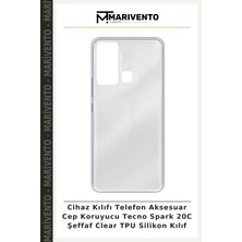 Cihaz Kılıfı Telefon Aksesuar Cep Koruyucu Tecno Spark 20C Şeffaf Clear Tpu Silikon Kılıf