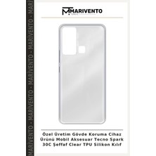 Özel Üretim Gövde Koruma Cihaz Ürünü Mobil Aksesuar Tecno Spark 30C Şeffaf Clear Tpu Silikon Kılıf