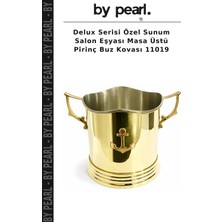 Delux Serisi Özel Sunum Salon Eşyası Masa Üstü Pirinç Buz Kovası 11019