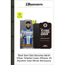 Özel Seri Göz Koruma Akıllı Cihaz Telefon Camı iPhone 15 Uyumlu Cam Ekran Koruyucu