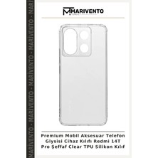 Premium Mobil Aksesuar Telefon Giysisi Cihaz Kılıfı Redmi 14T Pro Şeffaf Clear Tpu Silikon Kılıf