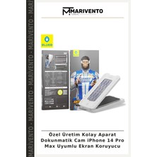 Özel Üretim Kolay Aparat Dokunmatik Cam iPhone 14 Pro Max Uyumlu Ekran Koruyucu