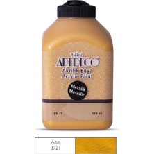 Happy Trend Metalik Akrilik Boya, 500ML, Altın 3721