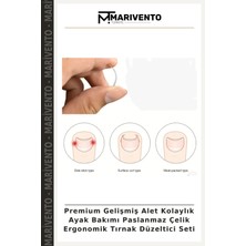 Premium Gelişmiş Alet Kolaylık Ayak Bakımı Paslanmaz Çelik Ergonomik Tırnak Düzeltici Seti