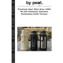 Premium Spor Okul Araç 1600 ml Çift Katmanlı Vakumlu Paslanmaz Çelik Termos