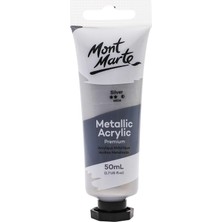 Happy Trend Metalik Akrilik Boya 50ML - Gümüş