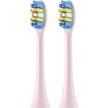 Happy Trend Nicefeel X610-Z Dakikada 40000 Diş Fırçası Yedek Başlığı 2'li (Pembe, Medium)